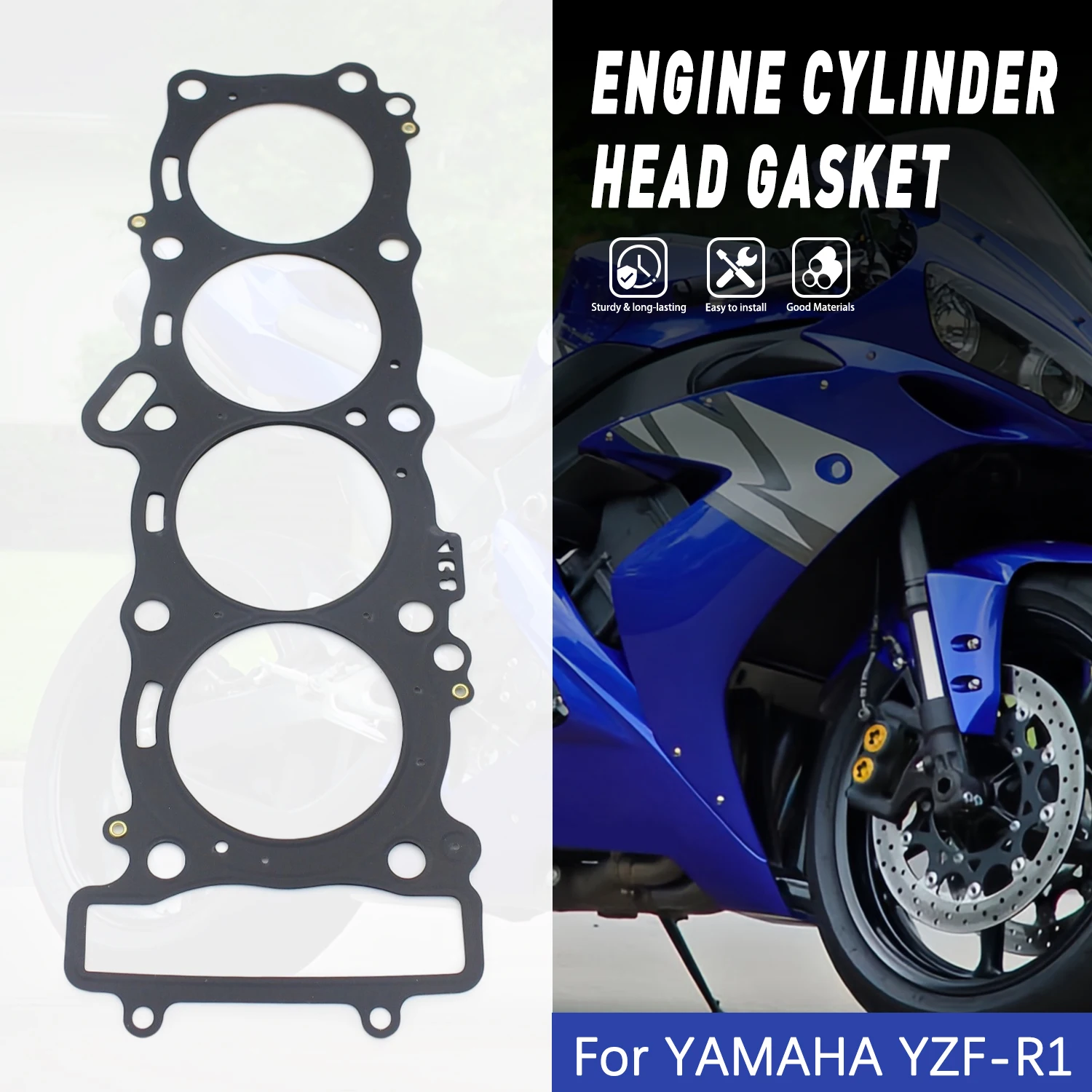 Motorcycle Engine Seal Cylinder Head Gasket Accessories For Yamaha YZF R1 YZF-R1 YZFR1 2004 2005 2006 5VY-11181-00-00