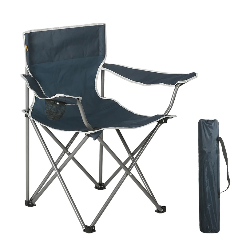 

Factory Custom Folding Camping Chair Outdoor Portable Fishing Chair Steel Frame Lightweight Beach Camping Chair