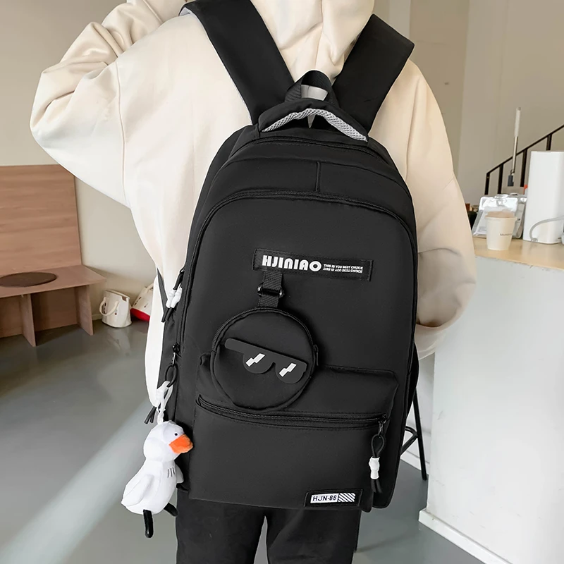 Studenten rucksack im koreanischen Stil 2024 neuer hochwertiger Freizeit rucksack modischer und vielseitiger College-Pendel rucksack