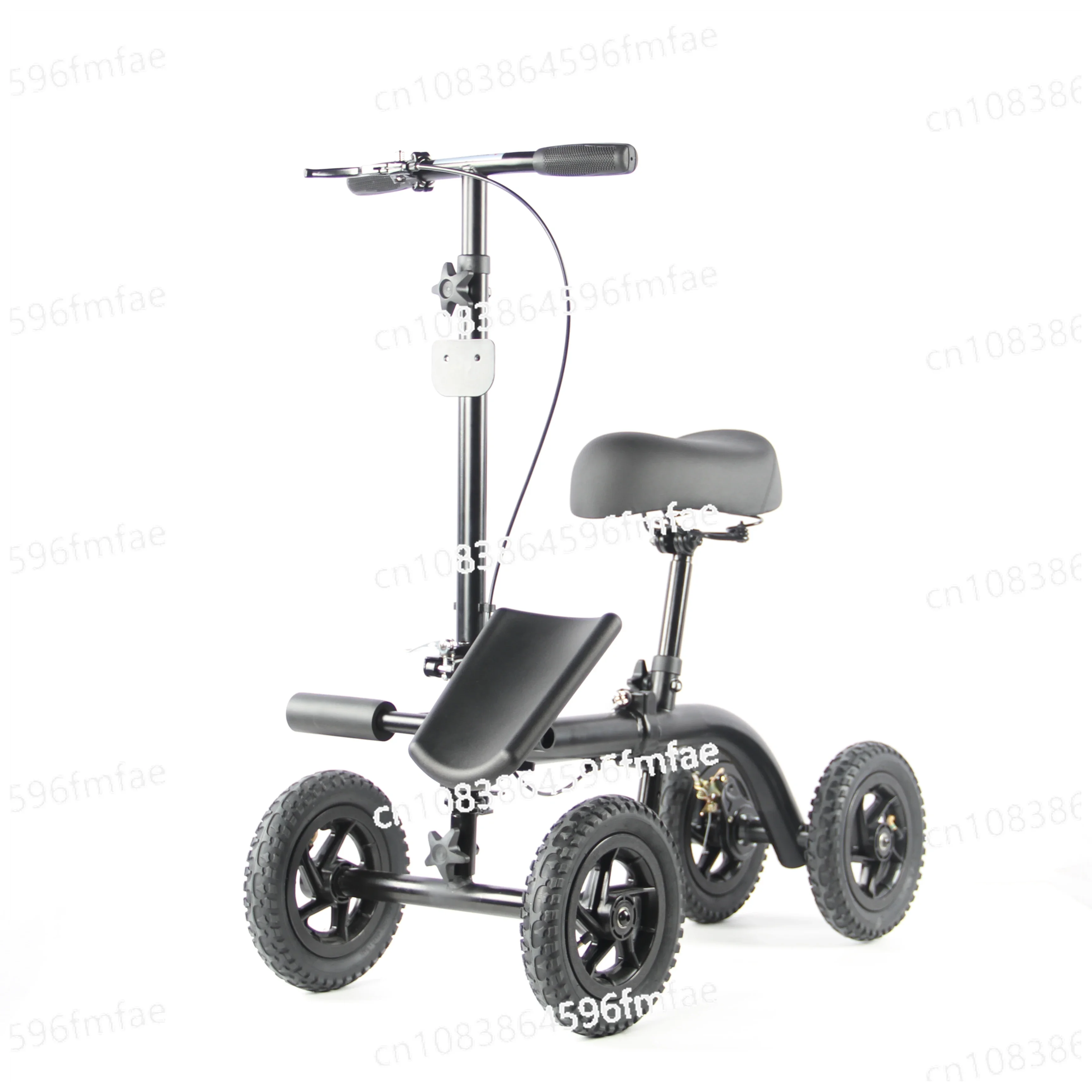 Scooter 4 Wheels Steel Frame Seated Knee Walker Steerable Knee Walker