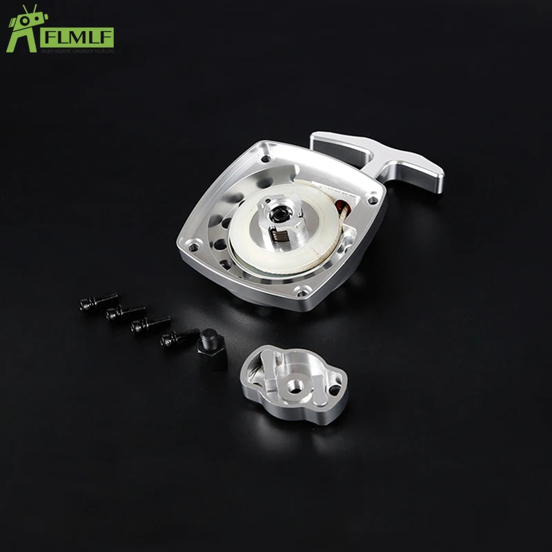 Alloy CNC Easy Started Pull Starter & Dial Kit for 1/5 HPI ROFUN BAHA ROVAN KM BAJA Losi 5ive T FG GoPed RedCat Rc Car Toy Parts