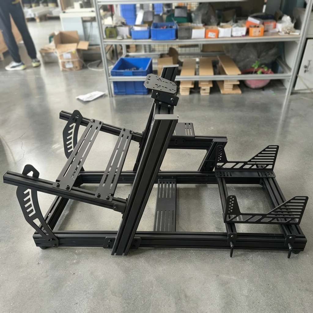 Racing Simulator Stand 4080 Compete Sim Racing Rig With Seat Mount Shift Bracket Compatible With Playseat Next Level Racing