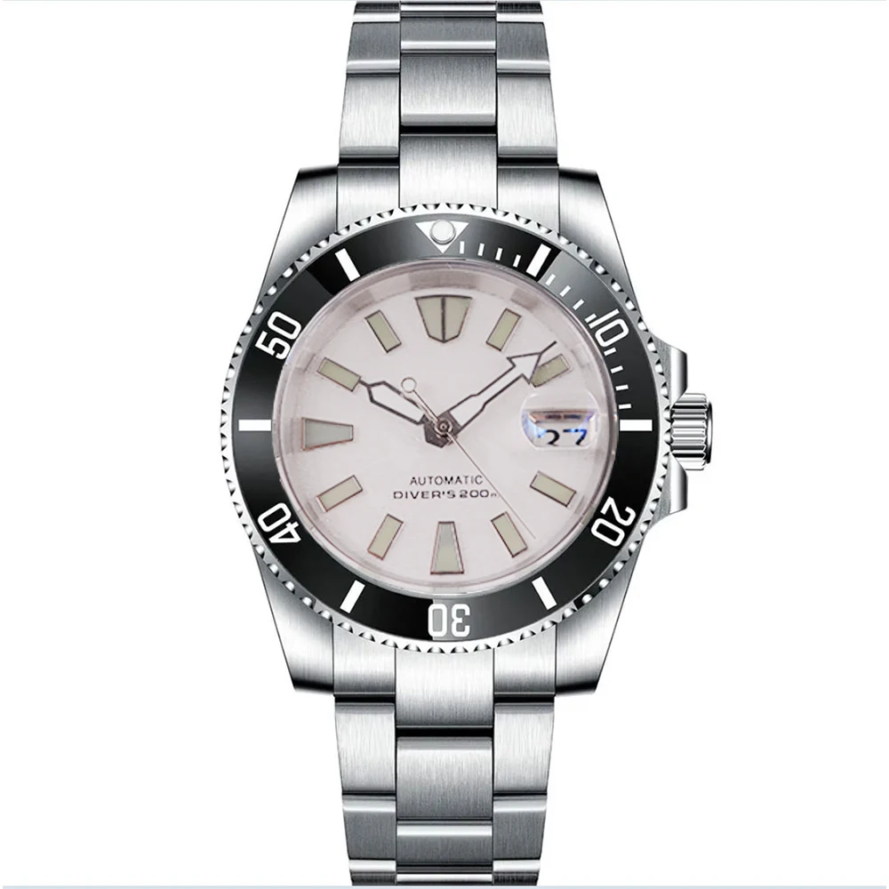 Orologio da uomo Corgeut 40mm NH35 Orologio meccanico automatico luminoso vetro zaffiro