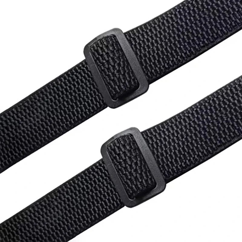 Heavy Duty Work Suspenders for Men  Wide X-Back with Plastic Gripper Clasps Adjustable Elastic Trouser Pants Braces-Black ﻿ image 5