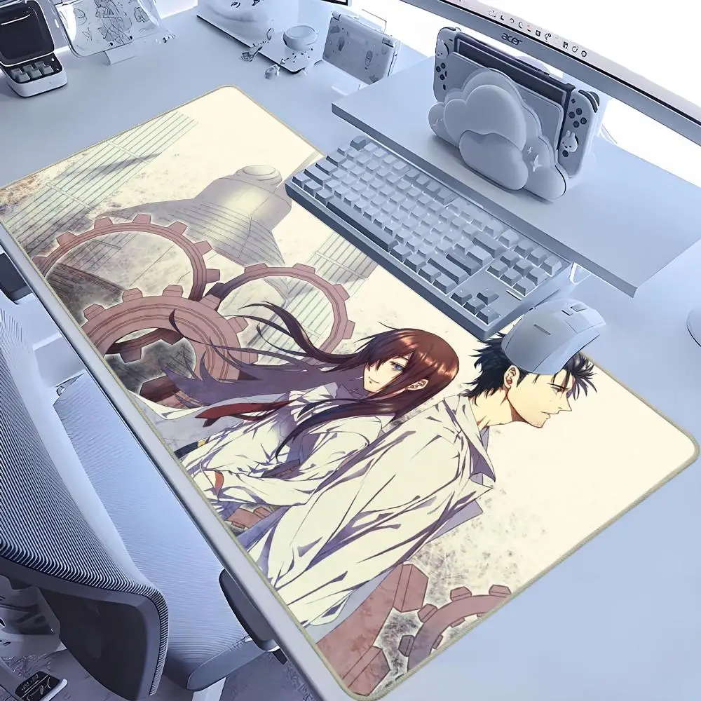 Steins Gate Mouse Pad Gamer Pad Big Gaming Mousepad XL Mouse Pad Tastatur Mat Schreibtischunterlage Tischteppich Mousepad Computer