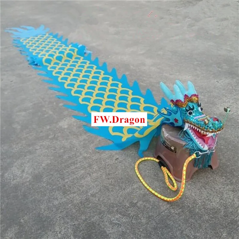 3/4/5/6 Meters Chinese Silk Dragon Dance Products Small Fitness Dragon Children Adults New Year Festival Outdoor Funny Toys