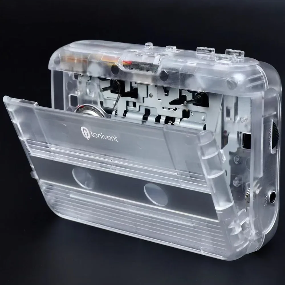 Macchina per cassette portatile Vecchia convertitore da nastro a MP3 Unità Lettore audio Walkman Uscita cuffie da 3,5 mm Batterie AA Alimentazione USB 5 V