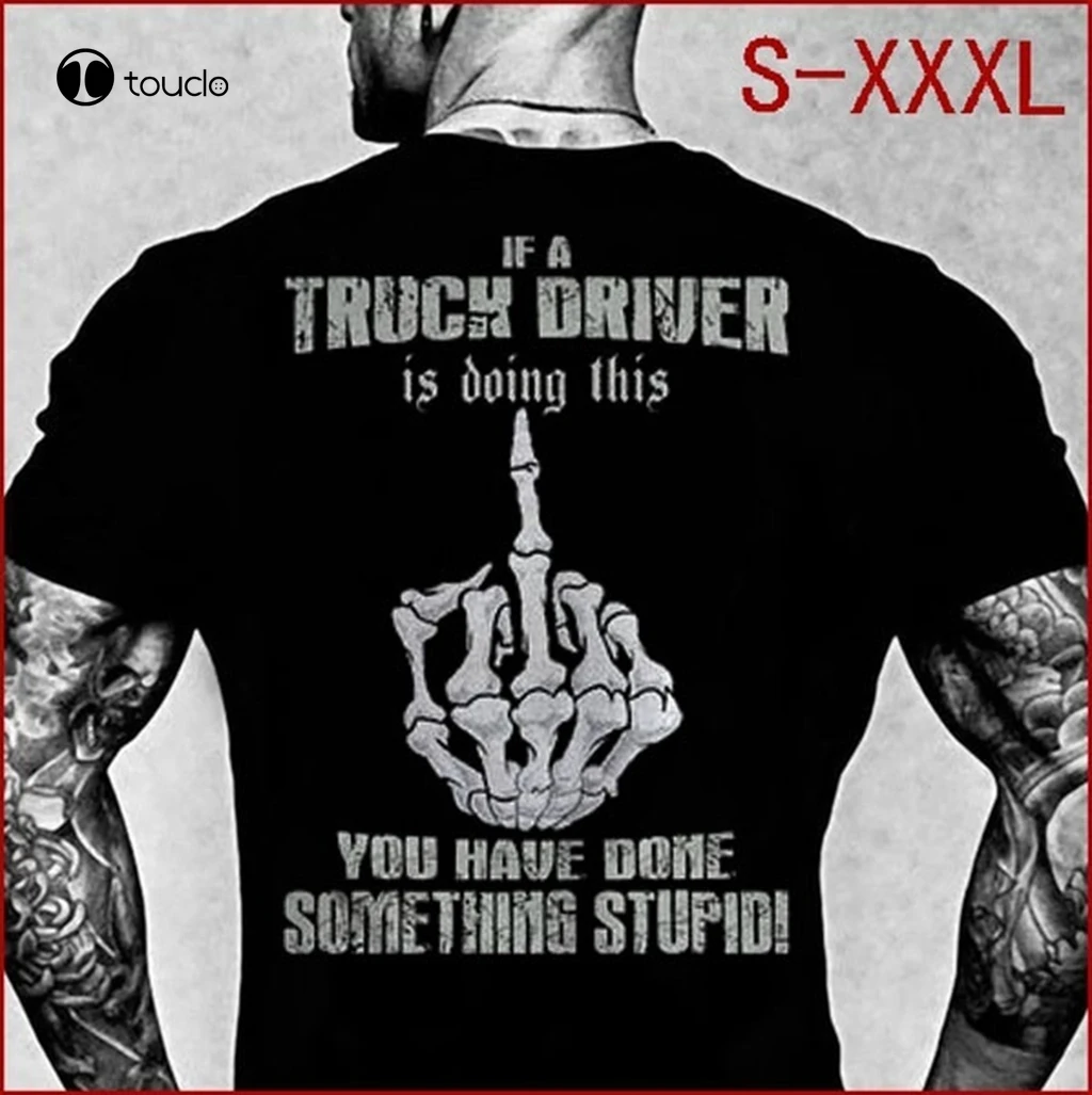 Trucker S For Men, Dads - You Can'T Scare Me I'M A Truck Driver And Dad T-Shirt Tee Shirt Custom aldult Teen unisex unisex