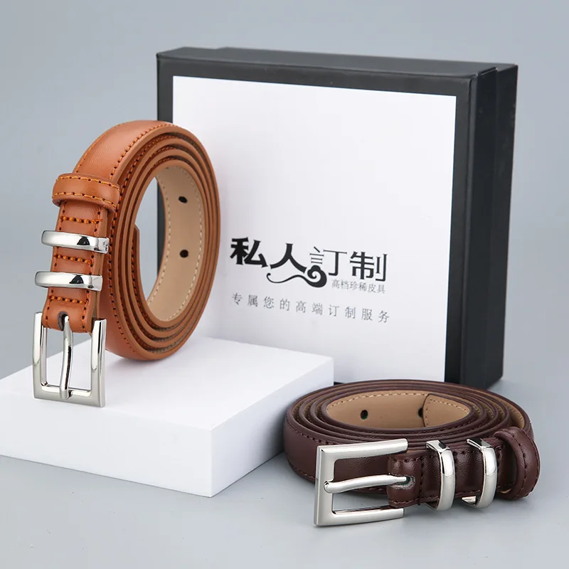 Belt Trendy Couple Style Hong Kong Style Design Jeans Belt Student Needle Buckle Pants Belt Decoration