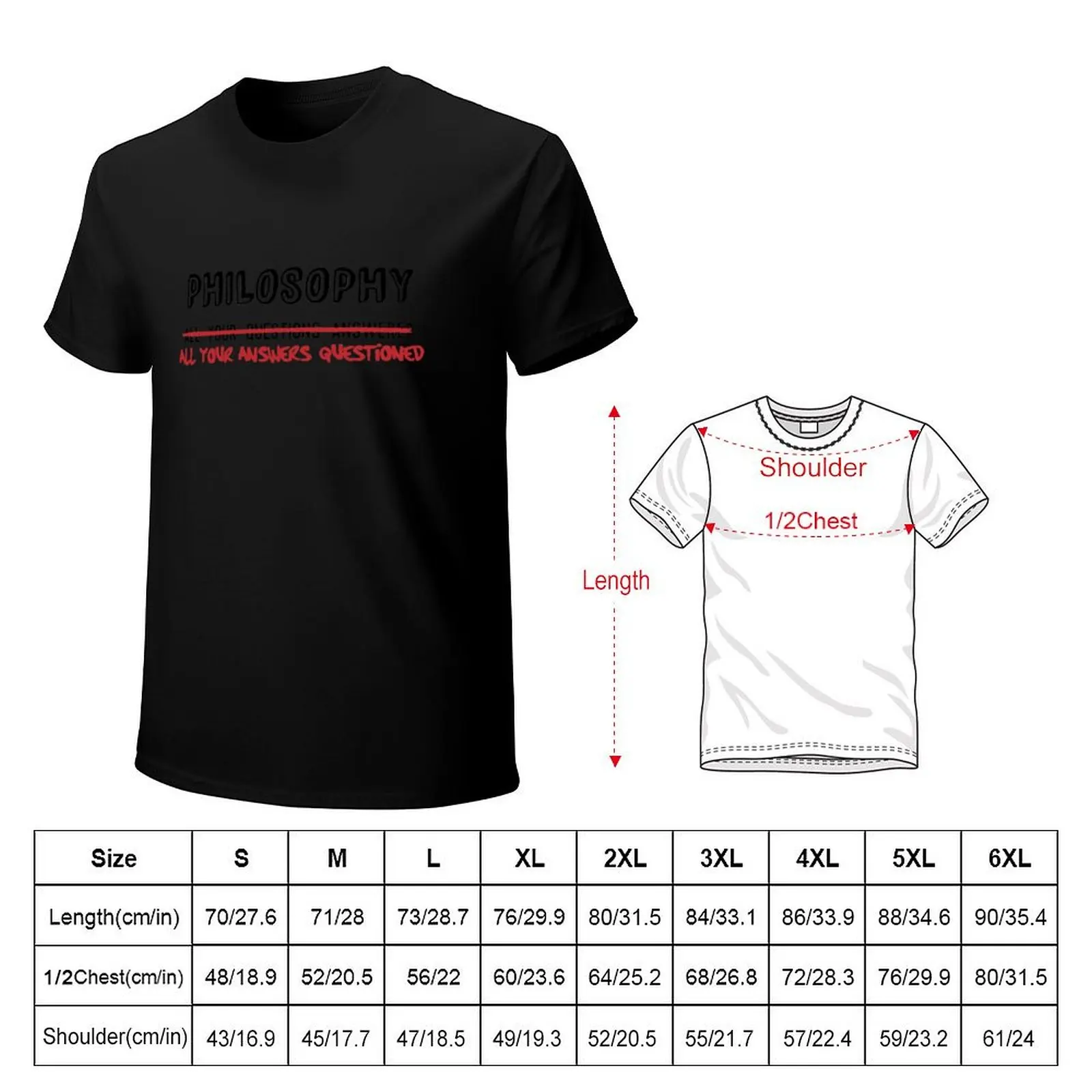 Philosophy: All Your Answers Questioned T-Shirt t shirts designer T-Shirt