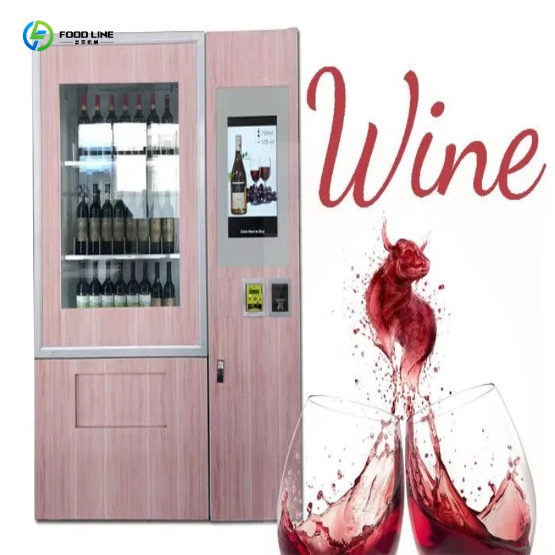 2026 New Refrigerated Vending Machine Touch Screen with Elevator for Honey Mead Soda Pavilion Customized