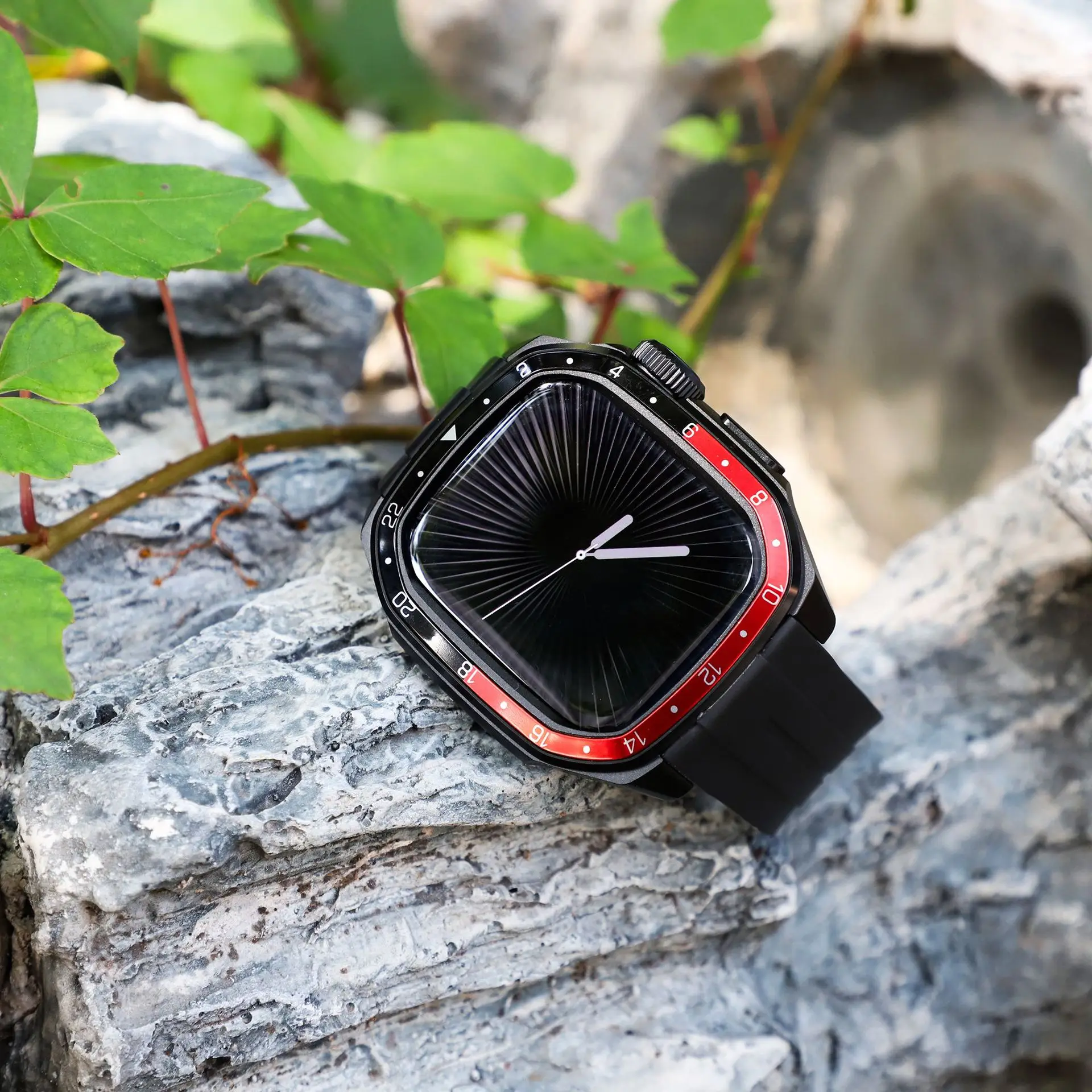 Funda de Metal de lujo para Apple Watch 11 10 46mm funda resistente correa de silicona para iwatch 9 8 7 6 SE3 5 4 44/45mm cubierta protectora