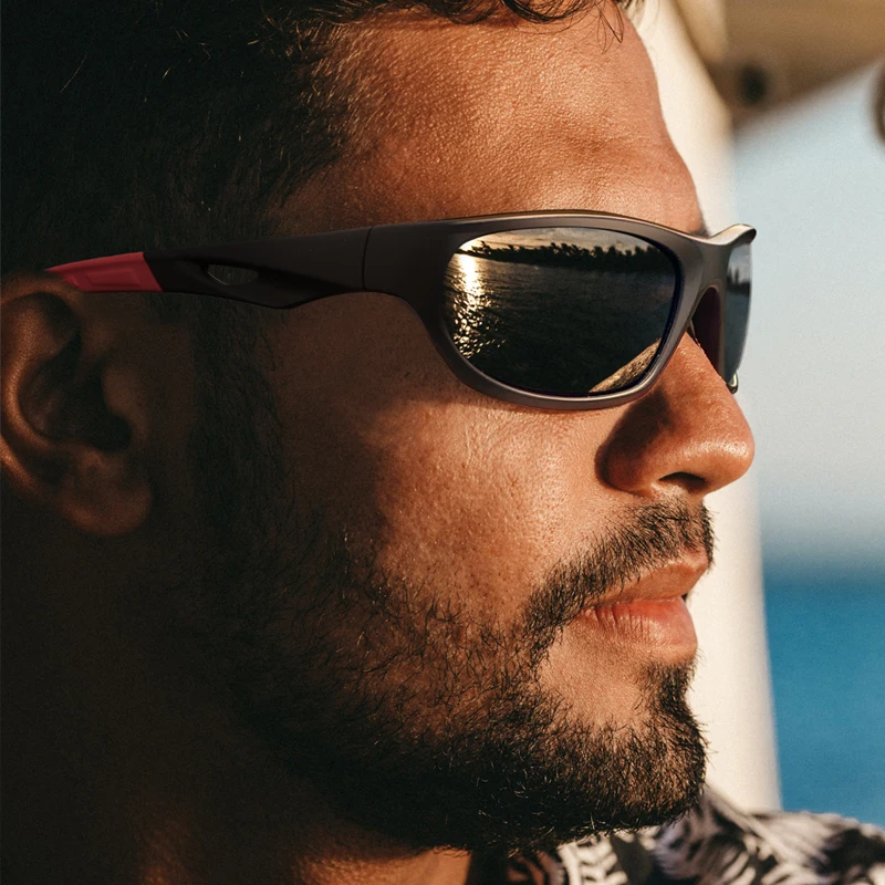 Sports Sunglasses for Men Polarized Lens Glasses Comfortable Wear Square SunGlasses Male Light Weight Eyewear Origina