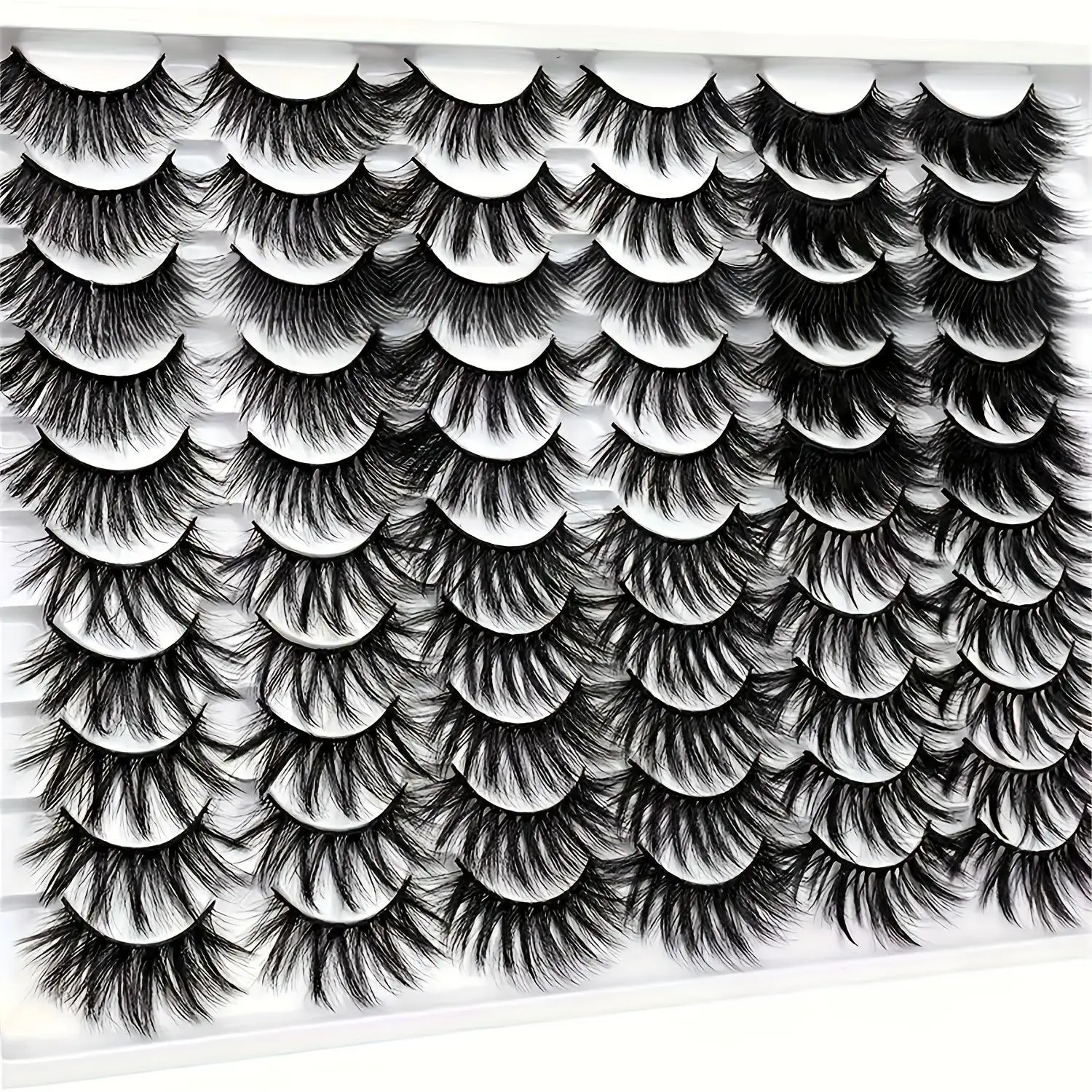 30 pairs of thick three-dimensional eyelashes 20MM single pair three-dimensional multi-layer eyelashes