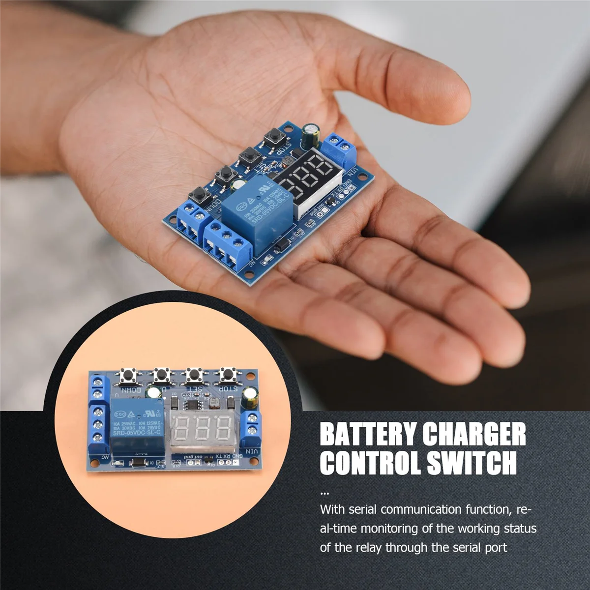 2PCS DC 6-40V Battery Charger Discharger Control Switch Undervoltage Overvoltage Protection Board Auto Cut Off