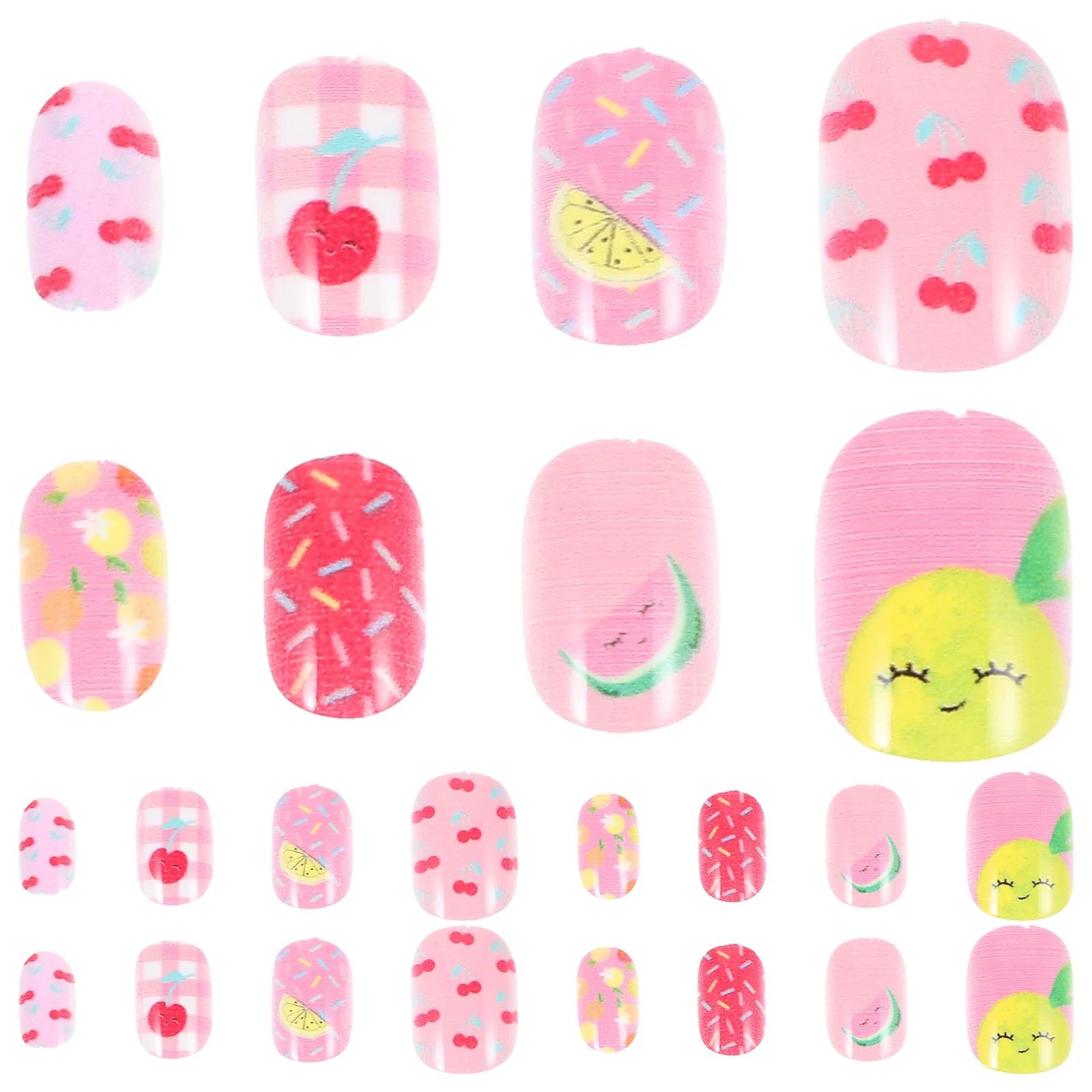 ชุดทำเล็บ 24 ชิ้น เล็บปลอมแบบใช้ซ้ำได้ สำหรับตกแต่งเล็บแฟชั่น หลายสไตล์ สำหรับตกแต่งเล็บที่บ้านและร้านเสริมสวย