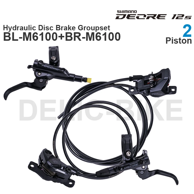 SHIMANO DEORE M6100 Hydraulic Disc Brake Groupset with M6100 Brake Lever and BR-M6100 Brake Caliper JK Original Parts