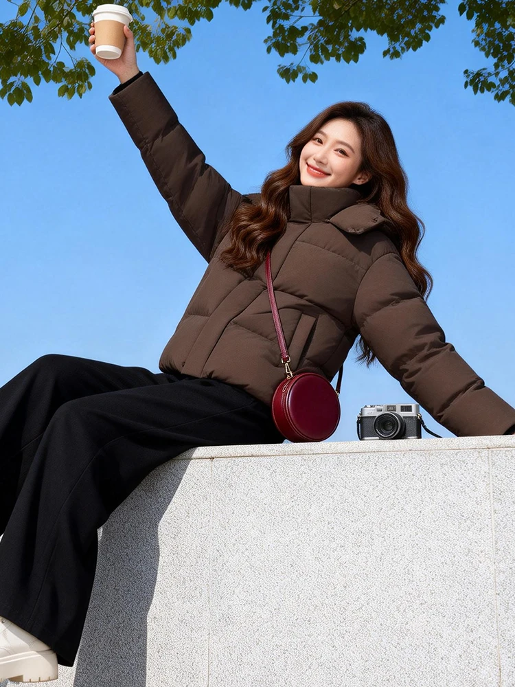 

Утепленная зимняя куртка Sli Thiened для женщин: хлопковое пальто на молнии, однотонное, качественное, в стиле Lazy Sle, осенняя верхняя одежда