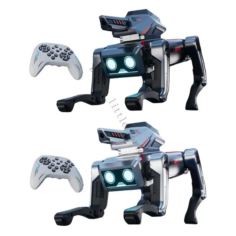Plastikowy robot-pies AI ze zdalnymi operacjami Programowalny czworonożny robot-pies AI do towarzystwa dzieci B2EB