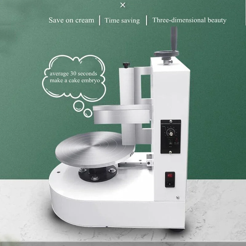 110V 220V Birthday Cake Bread Cream Coating Decoration Spreader Cream Cake Making Machine Cake Spreading Machine