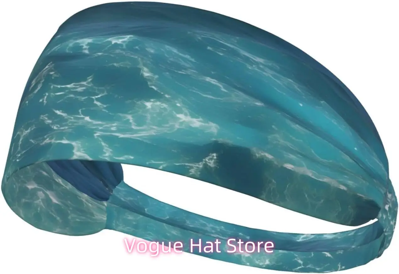 

Elastic Exercise Headband, Outdoor Sports Elastic Headband, Fitness, Yoga, Running, Cycling The Deep Ocean Pattern