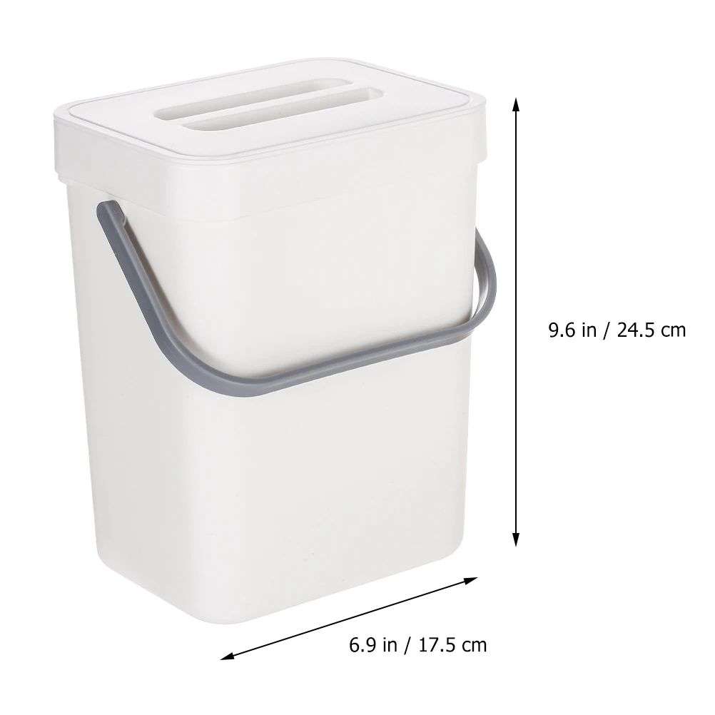 

Настенное мусорное ведро из полипропилена, пластик для дома, кухни, офиса, ванной комнаты, подвесное мусорное ведро с крышкой, мусорное ведро, экологически чистое решение для хранения