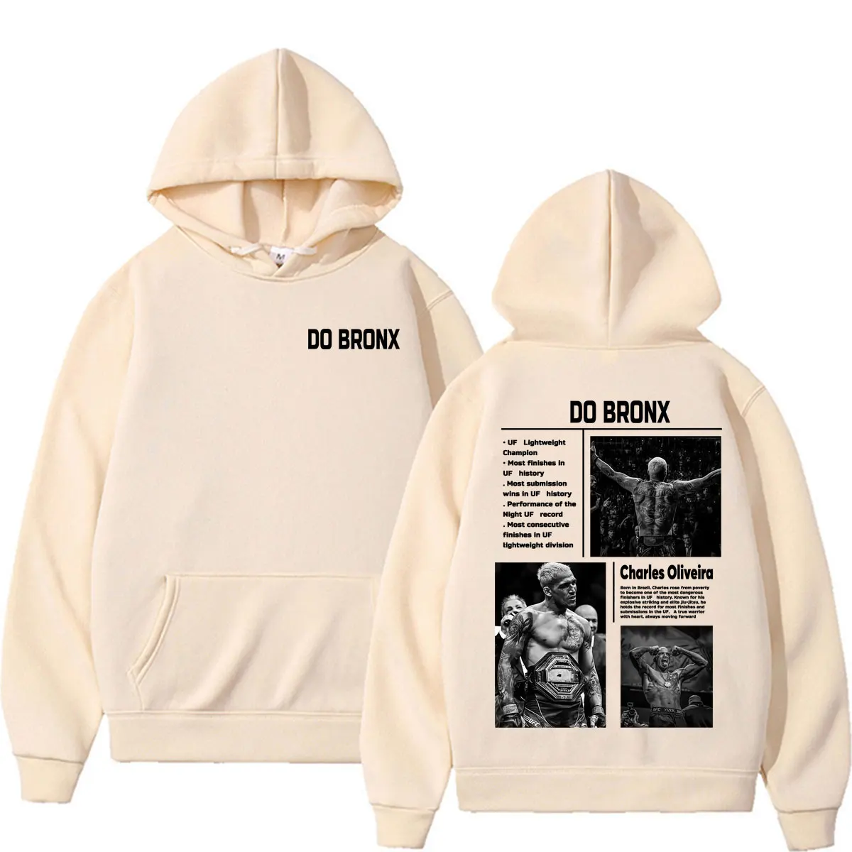 Charles Oliveira Do Bronx Violence Aesthetic Sweatshirts Herrenbekleidung Harajuku Classic Hoodies Hochwertige, lässige, gemütliche Kapuzenpullover – Detail 6