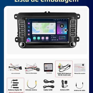 Podofo Android 11 لفولكس فاجن فولكس فاجن جولف بولو سكودا رابيد أوكتافيا راديو تيغوان باسات B7 جيتا 2 دين أوتو كاربلاي راديو GPS 128G أفضل 8 لوحات بولو مبيعات 2008 - رقم 5