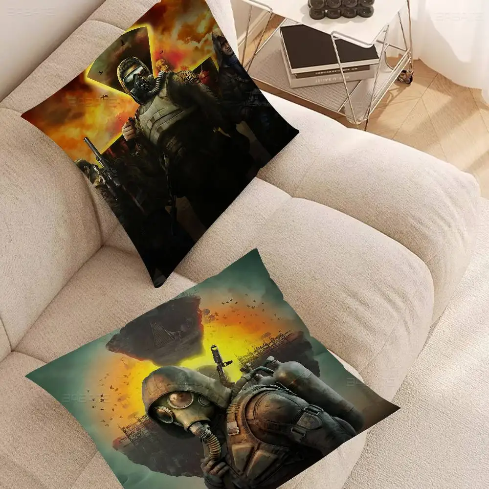 Horror Game S-Stalker Pillowcase toon Gift Cushion Cover Bedroom Home Sofa Chair Seat Decor pillow case