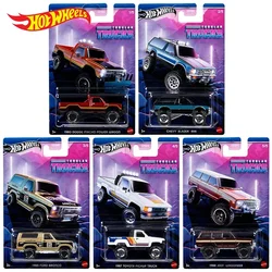 Original Hot Wheels Car tubolar Trucks Diecast 1:64 Toys for Boys Ddge Macho Power Wagon Chevy Blazer Jeep Toyota regalo di compleanno