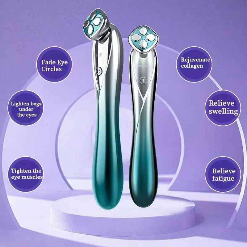 

Popular Sales Portable Heat Compress Vibration Eyes Massage Wand Eye Beauty Device Home Use Beauty Pen for Personal Care