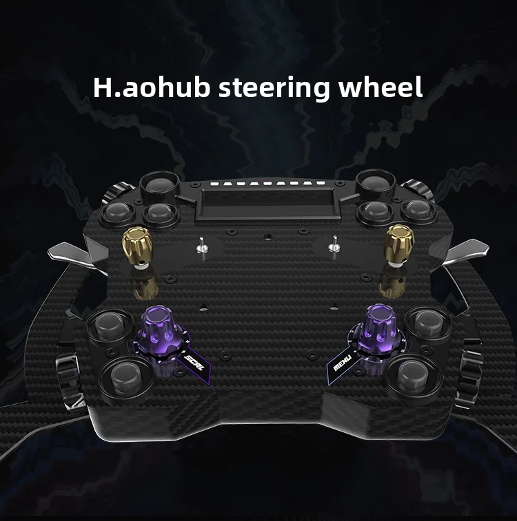 

Подходит для ступицы колеса CONSPIT H.AO, полностью имитация углеродного волокна, гоночный симулятор с открытой системой гоночного колеса