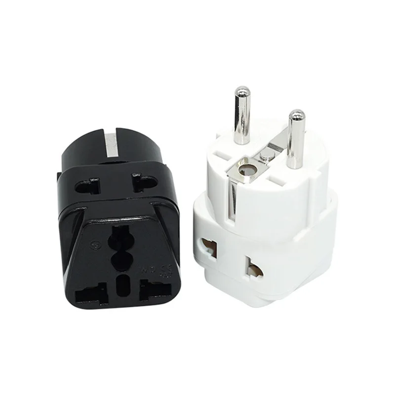 Universal Grounded Eropa CN US AU UK Ke EU Adaptor Plug Travel Rusia Korea Jerman Prancis 16A konver Soket 250V Tipe E