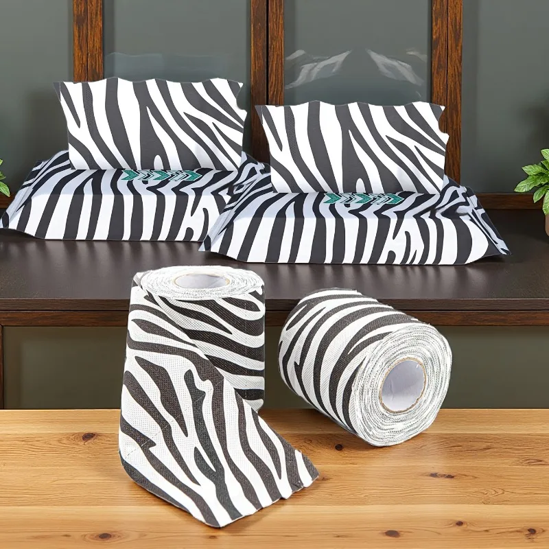 10pcs-toilet-paper-zebra-print-toilet-paper-personalized-print-black-white-pattern-home-printed-tissue-home-toilet-paper
