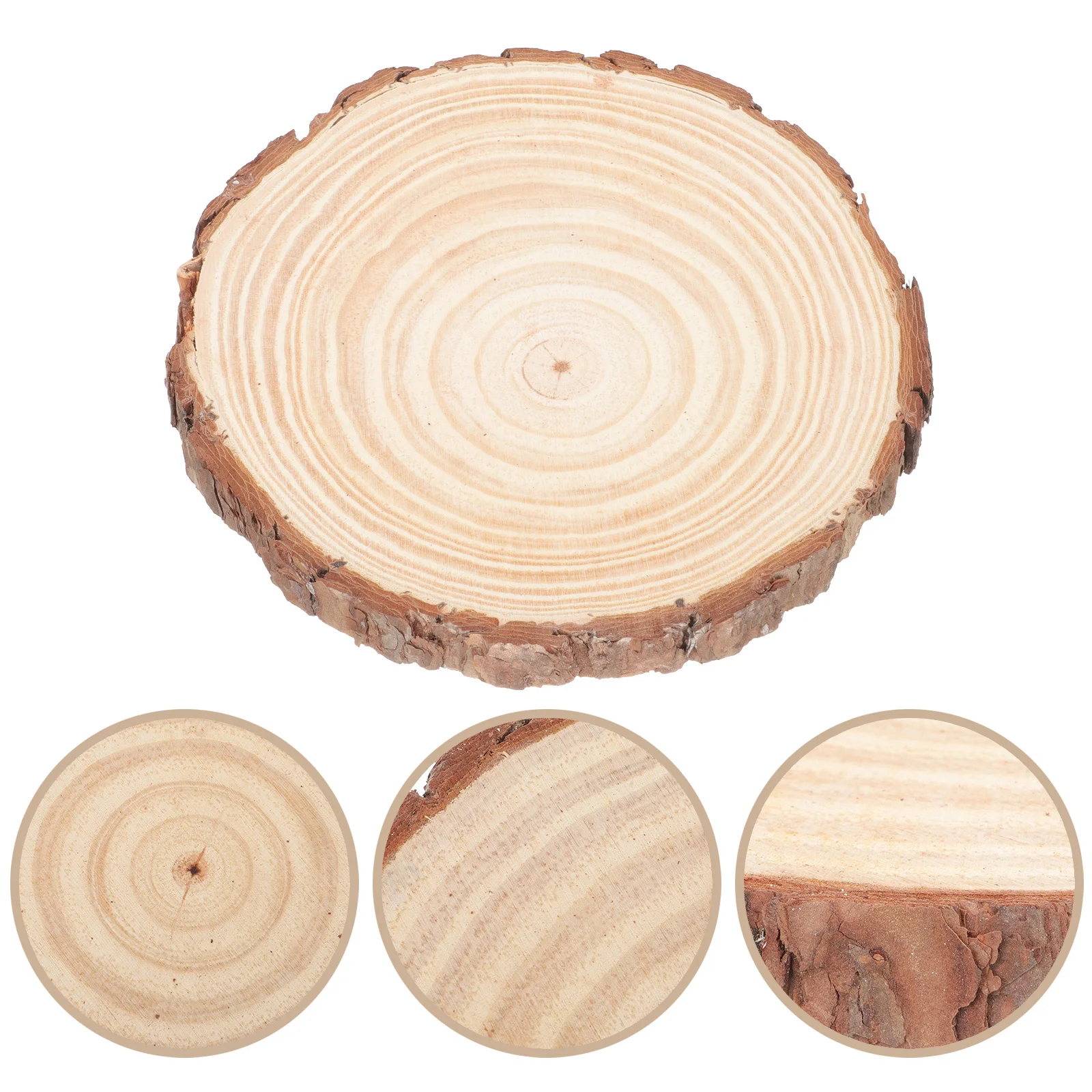 

1pc Unfinished Wood Round Cutout Natural Blank Wooden Circle Smooth For Diy Craft Painting Decor Wood Circles For Crafts