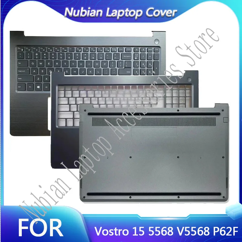 For Vostro 15 5568 V5568 P62F Laptop LCD Back Cover Front Bezel Palmrest Keyboard Bottom Case Laptop Frames 0JD9FG