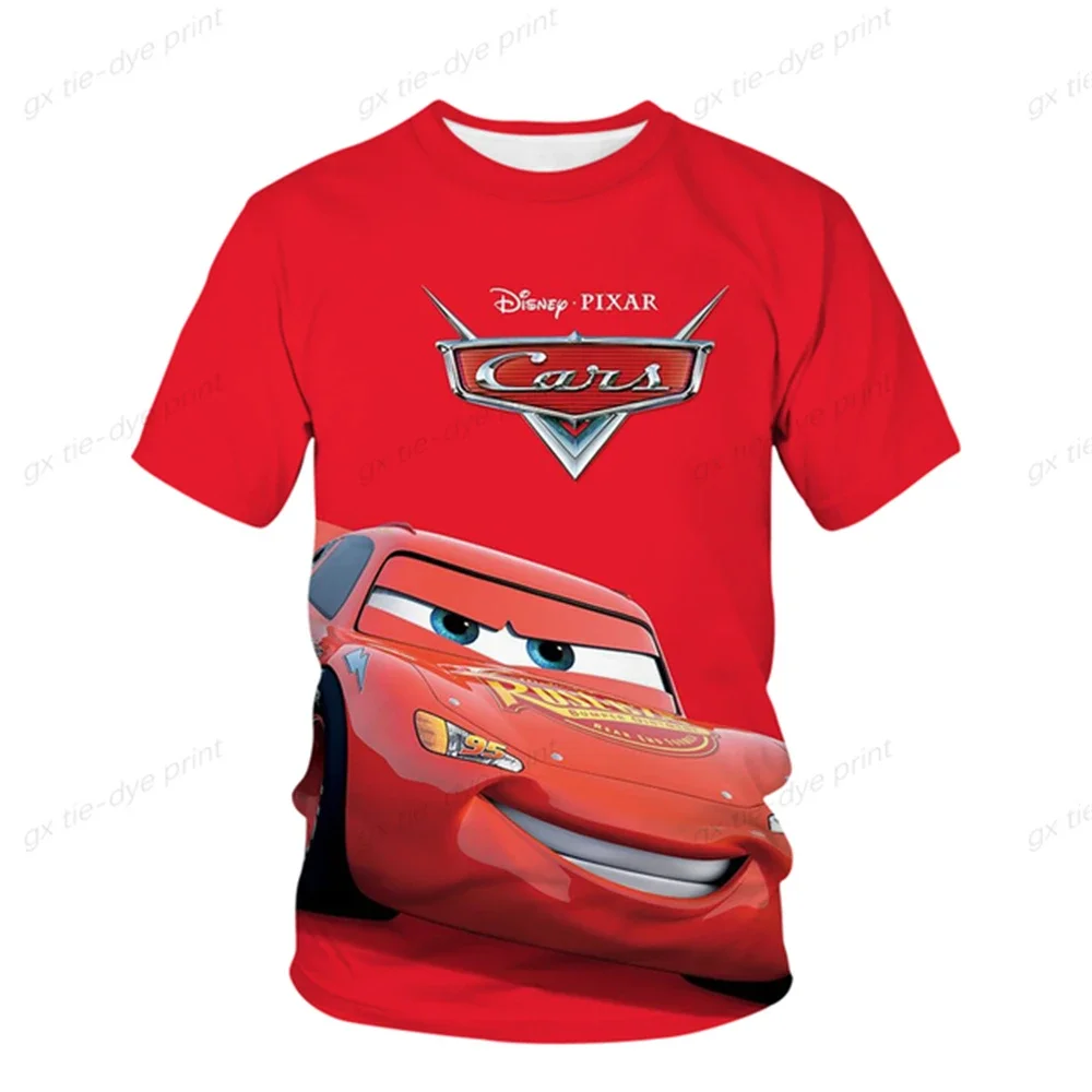 Disney Cartoon 3d vestiti camicia Pixar Car Lightning Mcqueen bambini bello Quick Dry Top Girl Boys 3-14 anni t-Shirt