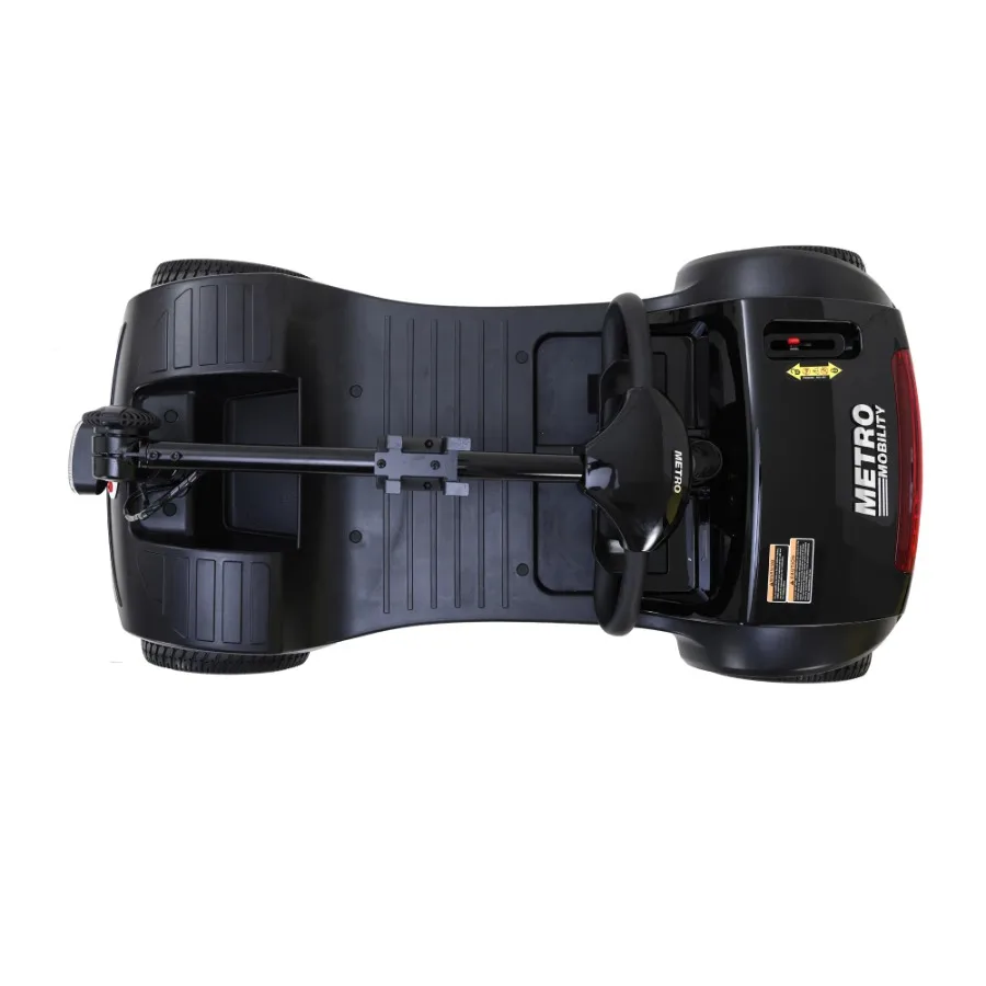 

Four wheels Compact Travel Mobility Scooter with 300W Motor for Adult-300lbs Gloss Black