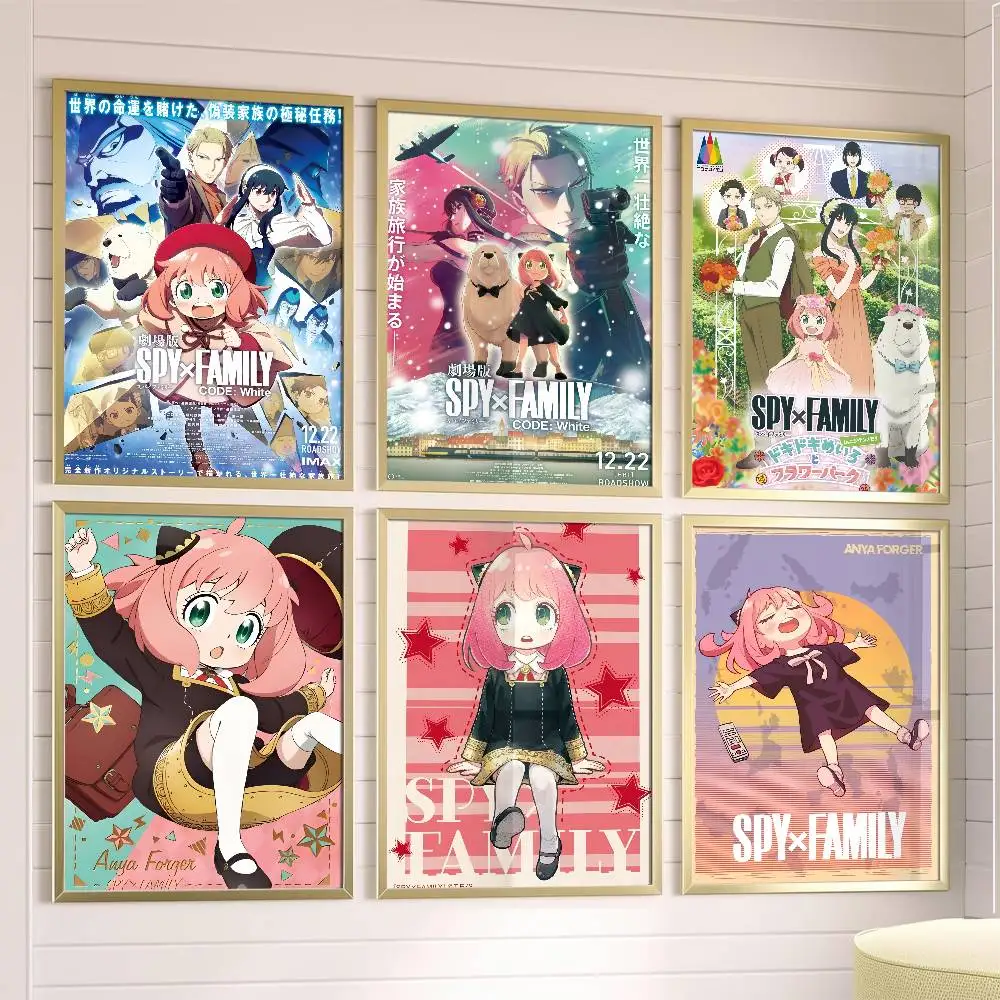 

SPY X FAMILYs Poster Posters,waterproof Paper Stickers,coffee Shops,bar Living Rooms
