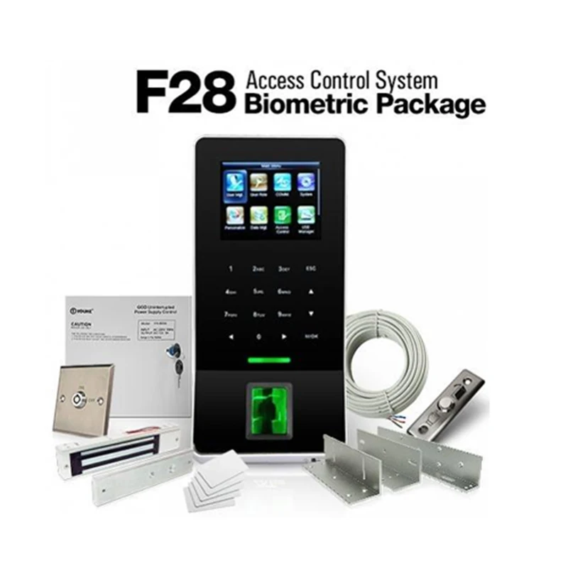 F28(F22)-ID built-in WiFi, anti submarine function, high-definition color screen fingerprint+125K HZ ID access control