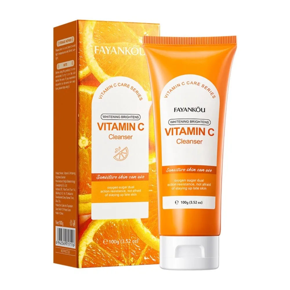 Nuevo Limpiador Facial blanqueador, limpieza con vitamina C, bálsamo de limpieza Facial, leche limpiadora de niacinamida brillante para niñas