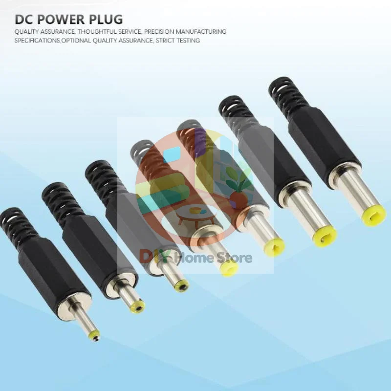 10Pcs DC Power Adapter Plug Universal Connector Set 5.5x2.1mm 5.5x2.5mm 4.8x1.7mm for Laptop Router CCTV Electronics