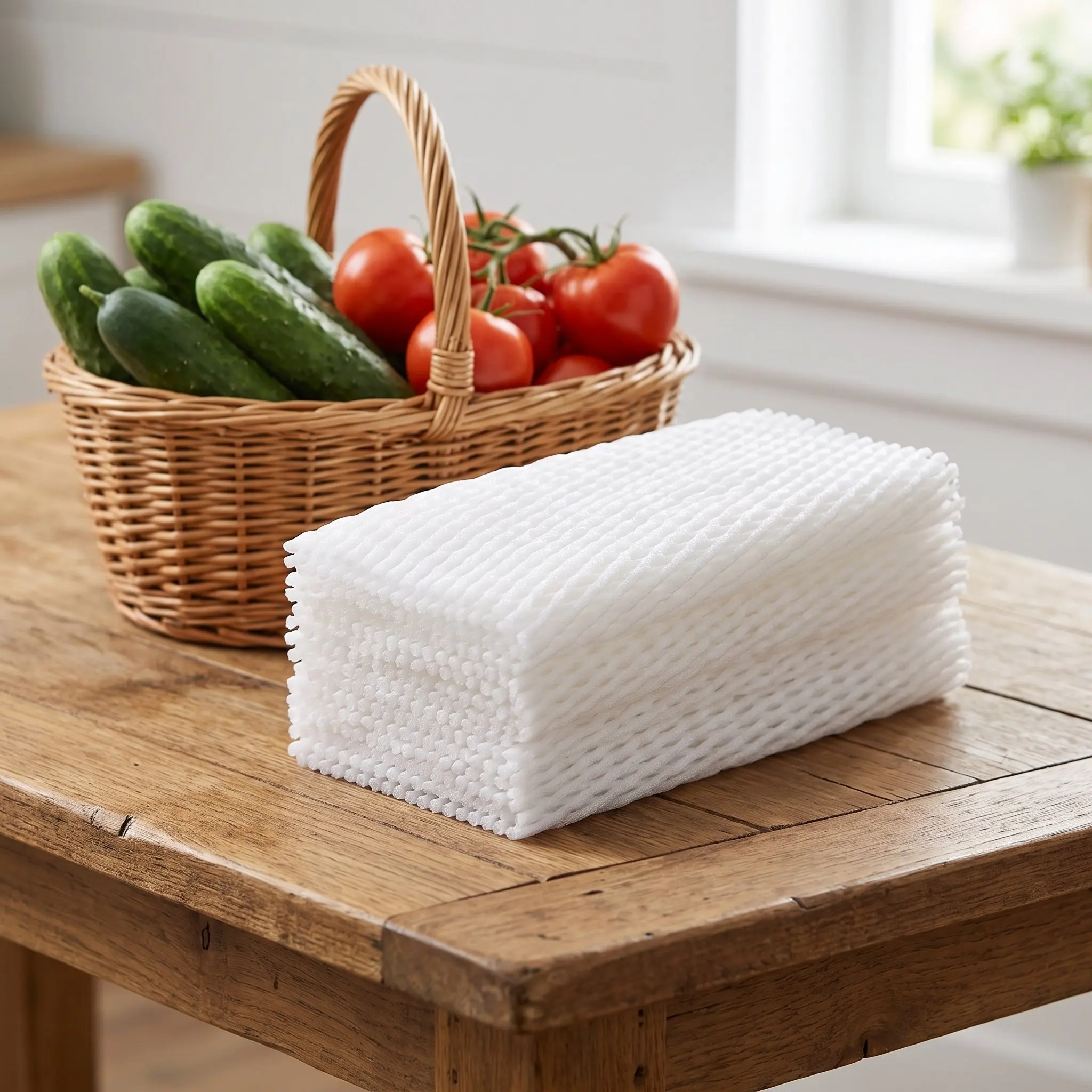 280Pcs Foam Mesh Fruit Protection Sleeves Shock Absorbing Fruit Net Bags for Tomato and Vegetable Packing Shipping