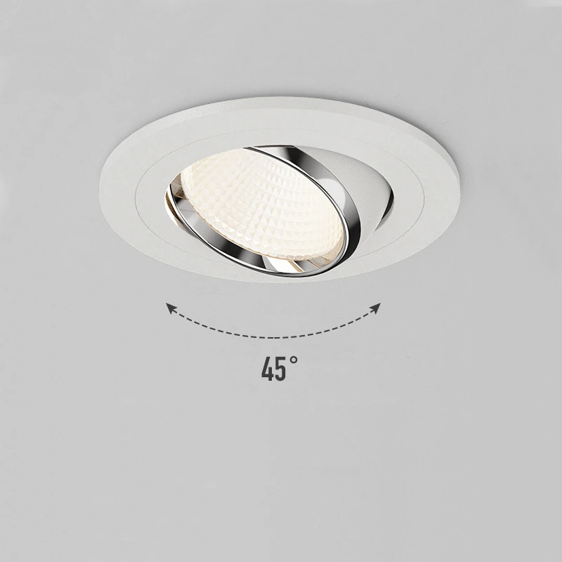 Faretto da incasso a LED impermeabile dimmerabile da incasso a soffitto luce profonda antiriflesso con foro luce da cucina per bagno faretto da balcone AC