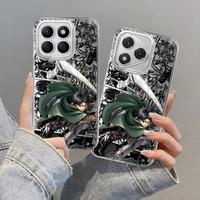 Black Soft Shell Phone Case for Honor 200 400 Lite 200 Pro X8a X7b X9c X9a X8b X9b X8c Attack On T-Titan