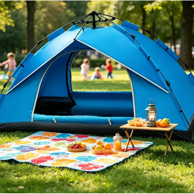 Outdoor Tents Camping 3-4 Person All Seasons Mechanism Double Layer Waterproof Premium Quality Durable Material Wholesale