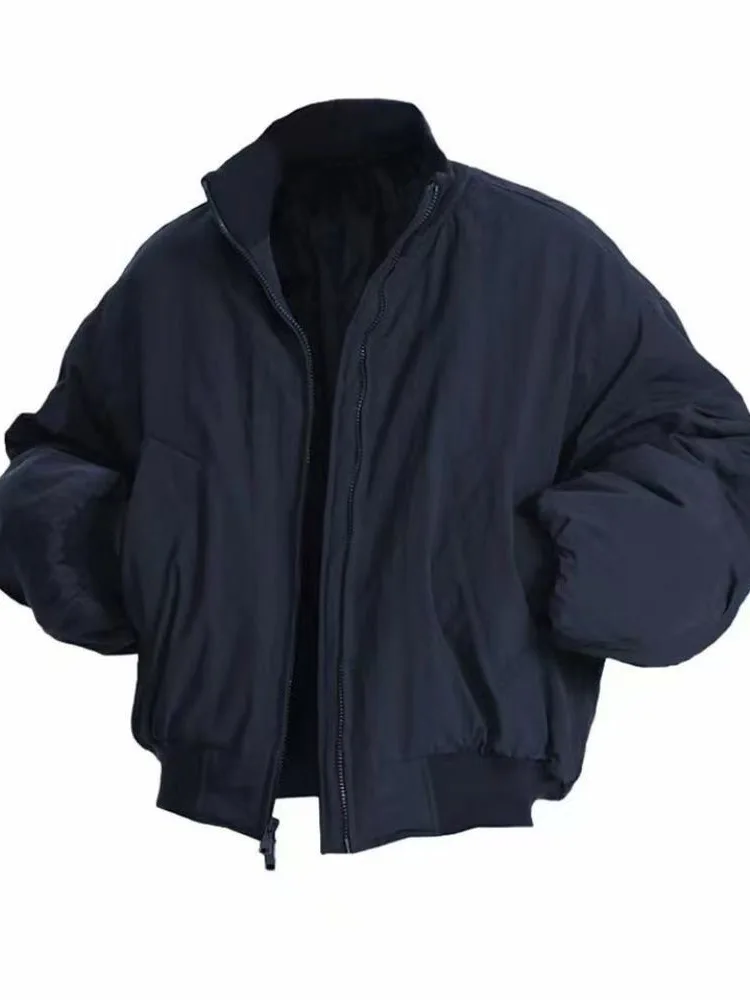 High-End American Style Pilot Jacket Men's Spring Autumn Short Baseball Uniform Design Stand Collar Outerwear Coat