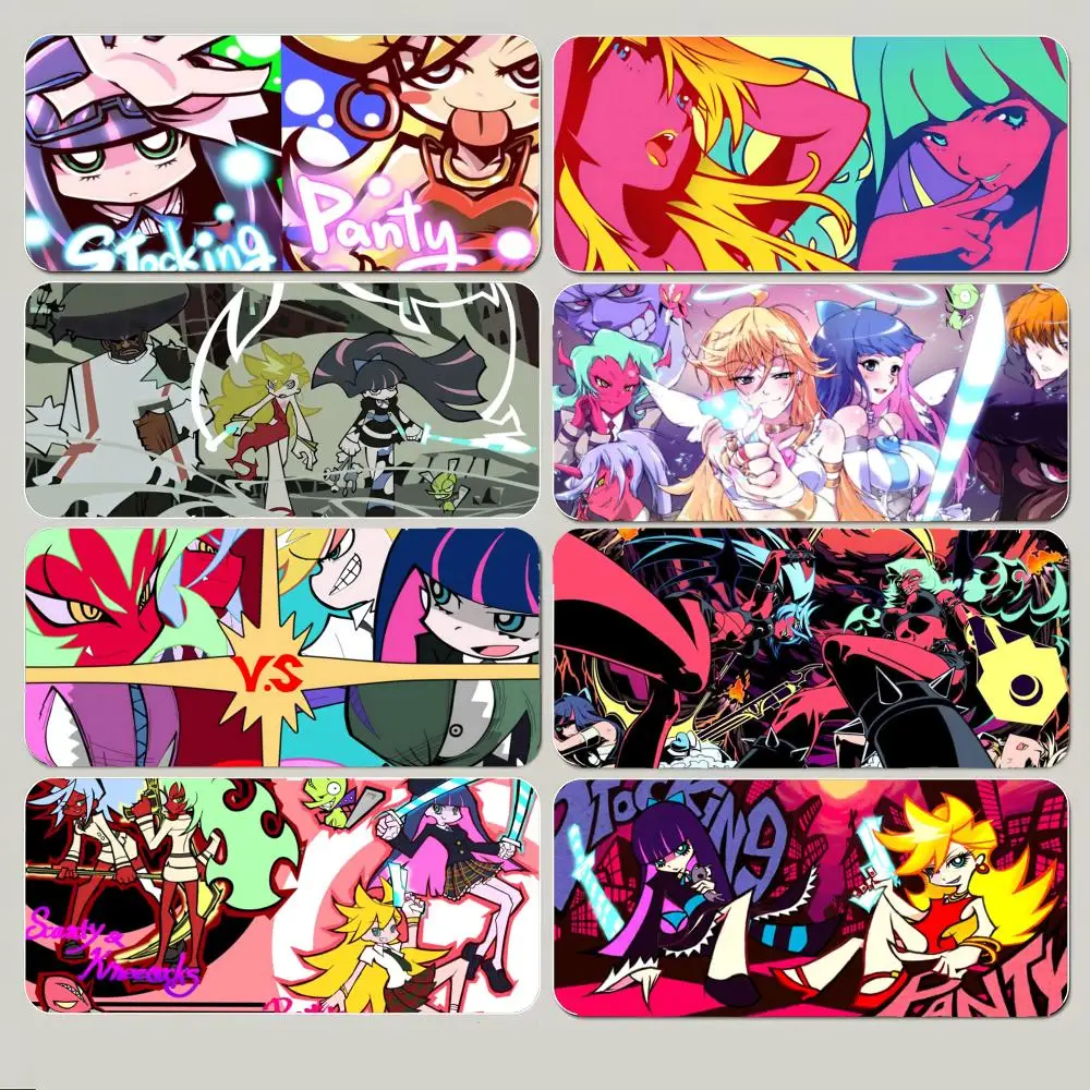 

Funny Anime P-Panty & Stocking with Garterbelt Mouse Pad Large Gaming Mousepad with Thick Stitched Edge Non-Slip Desk Mat