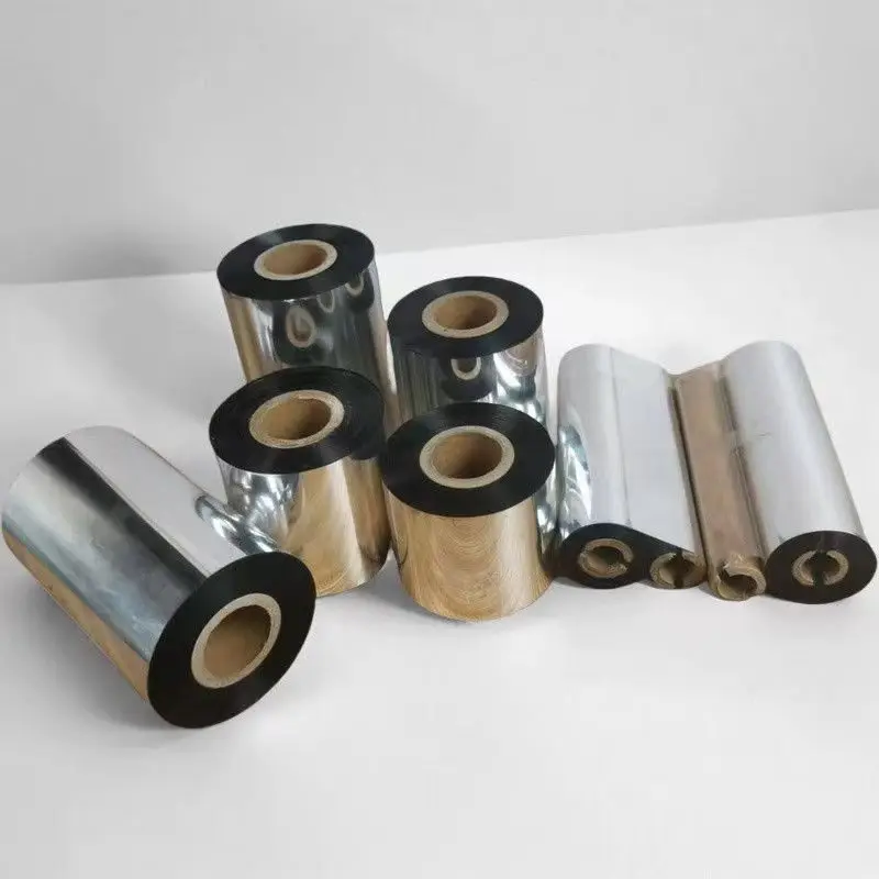 高温耐性のある水洗い可能な樹脂カーボンリボン衣料品ラベル、黒色印刷の衣類用サイズラベル