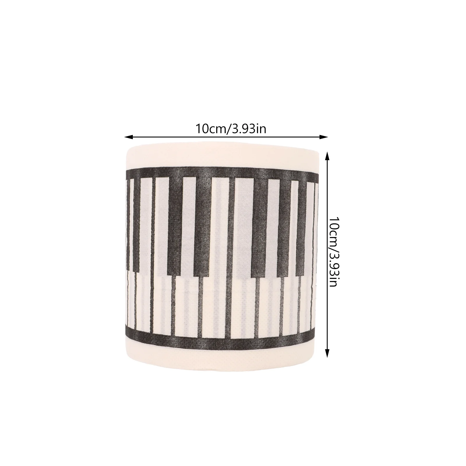 Rollo de papel higiénico de Piano para baño, rollos de pañuelos de impresión, regalo temático de Piano